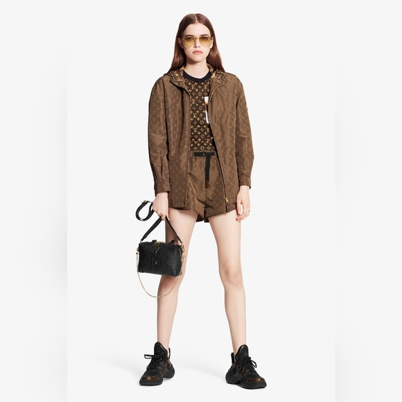 LOUIS VUITTON ICONIC LV MONOGRAM PARKA JACKET IN TECHNICAL TAFFETA - Picture 2 of 14